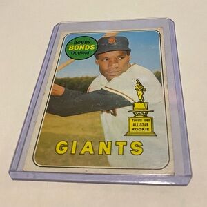 Bobby Bonds RC Rookie 1969 Topps Baseball Card Vintage Collectible # 630